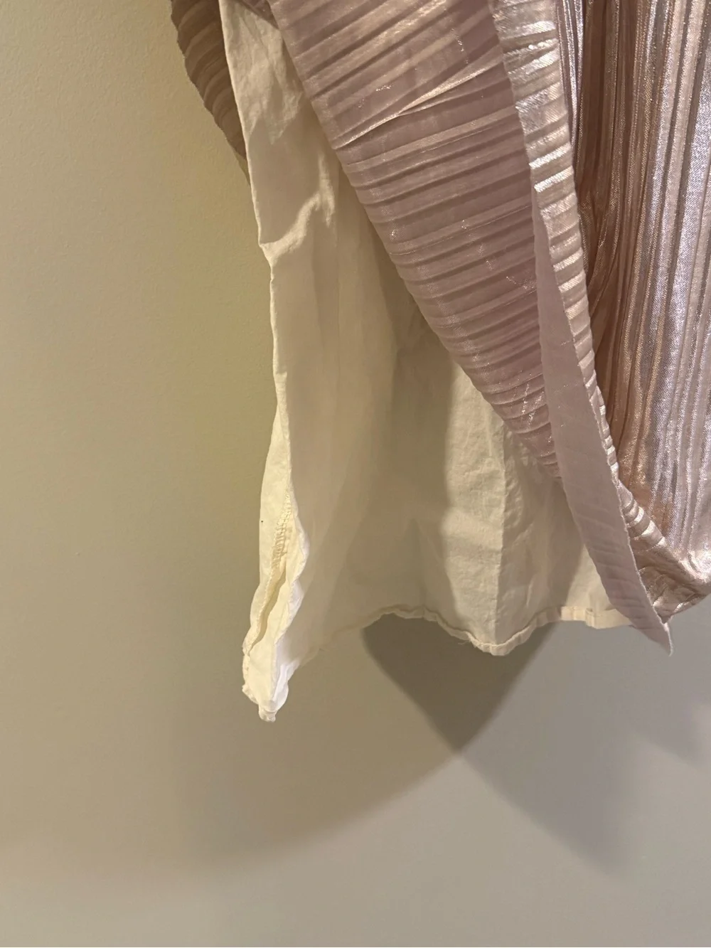 OshKosh B'gosh Metallic Gold Pleated Girls Dress
